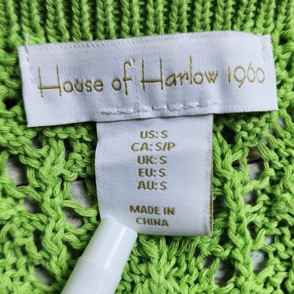 House of Harlow Lime Crocheted Maxi Dress, Women's Small NWT - Picture 8 of 13